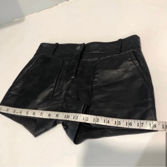 Bcbg Maxazria Bruna Patch Pocket Leather Shorts - Picture 12 of 12